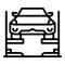 Auto service lift icon, outline style