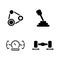 Auto service. Simple Related Vector Icons