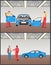 Auto Before and After Servicing in Car Workshop