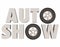 Auto Show 3d Words Wheels Tires Car Vehicle Event