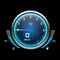 Auto speedometer or car tachometer. Motorcycle