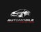 Auto sports car showroom and motor vehicle dealership creative logo.