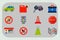 Auto transport motorist icons symbols change vehicle automobile mechanic and equipment symbols service car driver tools