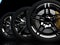 auto wheels on a dark background with chrome rims close-up