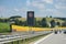 Autobahn near Plauen. Germany - August 22, 2015