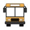 Autobus transport on white background