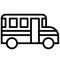 Autobus Vector icon which can be easily modified or edit in any color