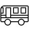 Autobus Vector icon which can be easily modified or edit in any color