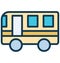 Autobus Vector icon which can be easily modified or edit in any color