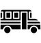 Autobus Vector icon which can be easily modified or edit in any color