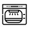 autoclave laboratory electronic equipment line icon vector illustration