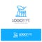 Autocracy, Despotism, Domination, Interest, Lobbying Blue outLine Logo with place for tagline