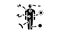 autoimmune disease glyph icon animation