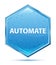 Automate crystal blue hexagon button