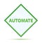 Automate modern abstract green diamond button