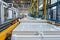 Automated calcium silicate board production line, industrial prodution plant, Generative AI