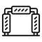 Automated car wash stand icon outline vector. Auto service
