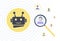 Automated Customer Segmentation concept. Target Audience using AI, Targeting and Positioning STP Digital Marketing Strategy.