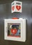 Automated External DefibrillatorAED on the wall can be found in almost all airport and train stations