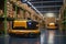 Automated guided vehicle in the logistic centers warehouse for efficient deliveries