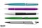 Automatic ballpoint pen in vector.A set of handles in a vector.