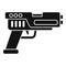 Automatic blaster icon, simple style
