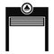 Automatic car wash garage icon, simple style