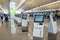 Automatic check in machine at Hong Kong International Airport