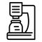 Automatic coffee machine icon, outline style
