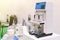 Automatic disintegration tester device or equipment of lab for process check & analysis or research property gelatin capsules or