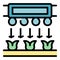 Automatic drip system icon vector flat