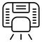 Automatic dryer icon outline vector. Hand machine