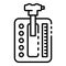 Automatic gearbox icon, outline style