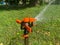 Automatic green grass sprinkler, water sprayer for watering lawn plants