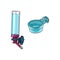 Automatic refillable drinker, plastic bowl for pet, parrot cage, crate