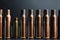 Automatic rifle gun shells standing in line