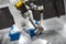 Automatic robot arm working in industrial environment