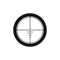 Automatic sniper collimator icon with blurred sight crosshairs