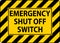 Automatic Start Hazard Sign Emergency Shut Off Switch