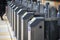 Automatic ticket barriers at London Paddington station