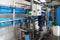 Automatic treatment and filtration of water on factory for production of purified drinking water
