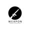 Automatic weapon logo vector icon. Battle weapons. Pistols, rifles. military and weapons illustration