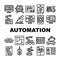 Automation Engineer Collection Icons Set Vector Illustrations