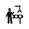 Automation, engineering, maintenance, worker icon. Element of manufacturing icon. Premium quality graphic design icon. Signs and