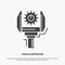 Automation, industry, machine, production, robotics Icon. glyph vector gray symbol for UI and UX, website or mobile application