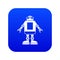 Automation machine robot icon digital blue