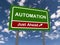 Automation road sign