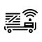 Automation transportation car glyph icon vector illustration