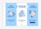 Automation types white and blue onboarding template