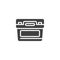 Automobile battery vector icon